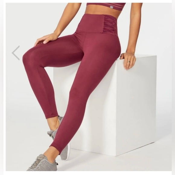 Burgundy Bally Valentina Ankle Legging, Size Small, Velvet Crush‎ - Picture 1 of 14